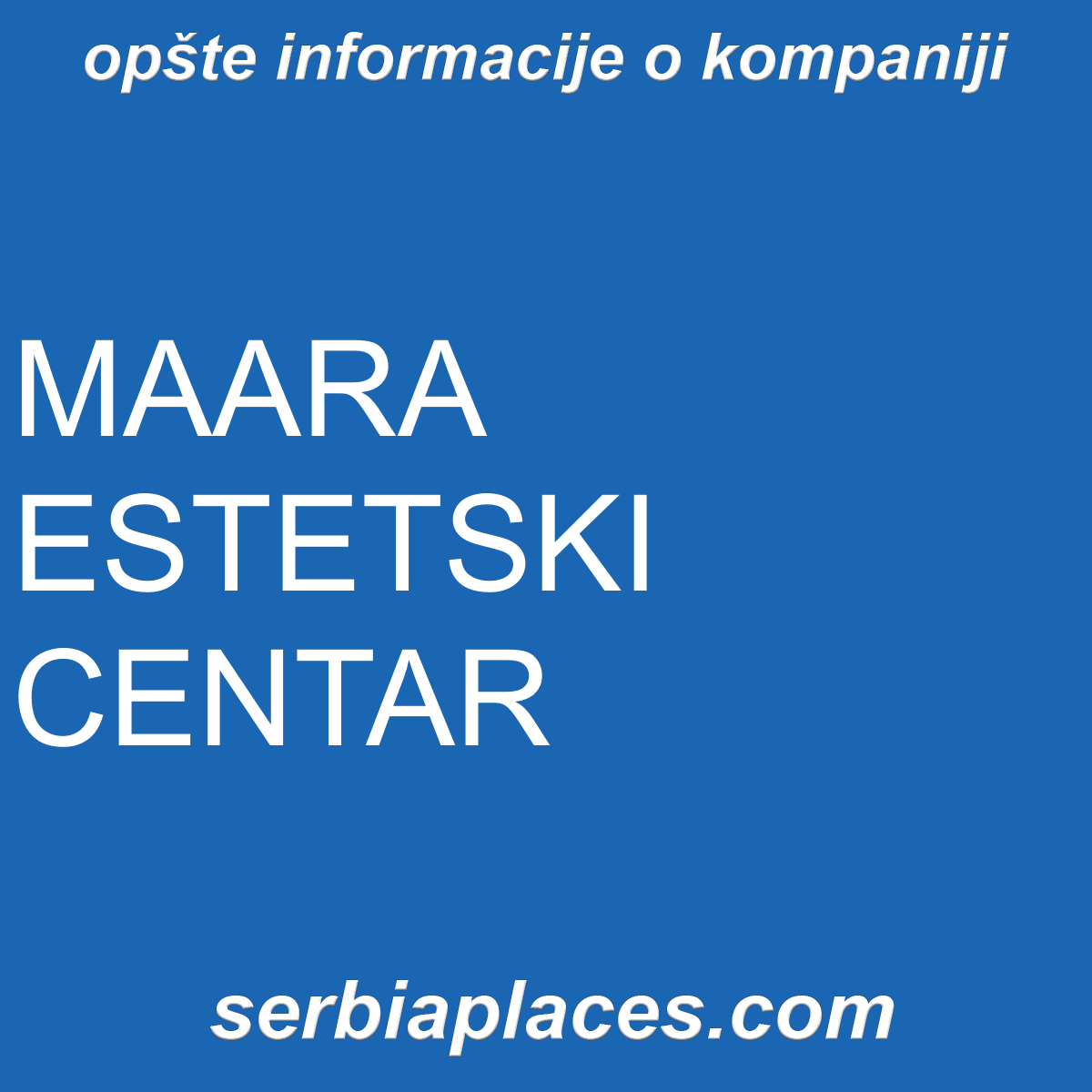 MAARA ESTETSKI CENTAR