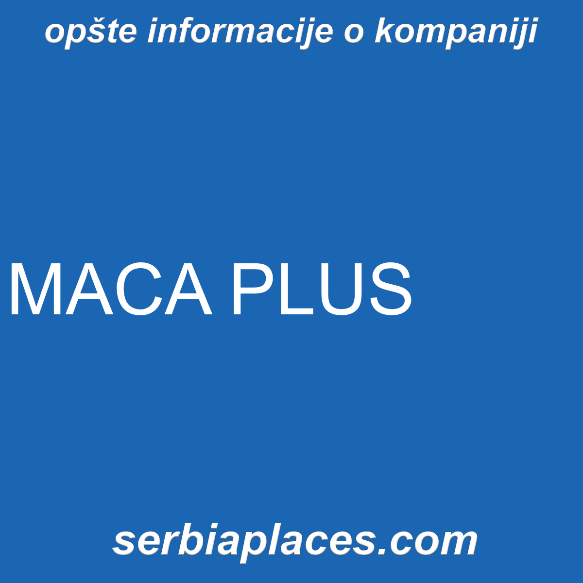 MACA PLUS