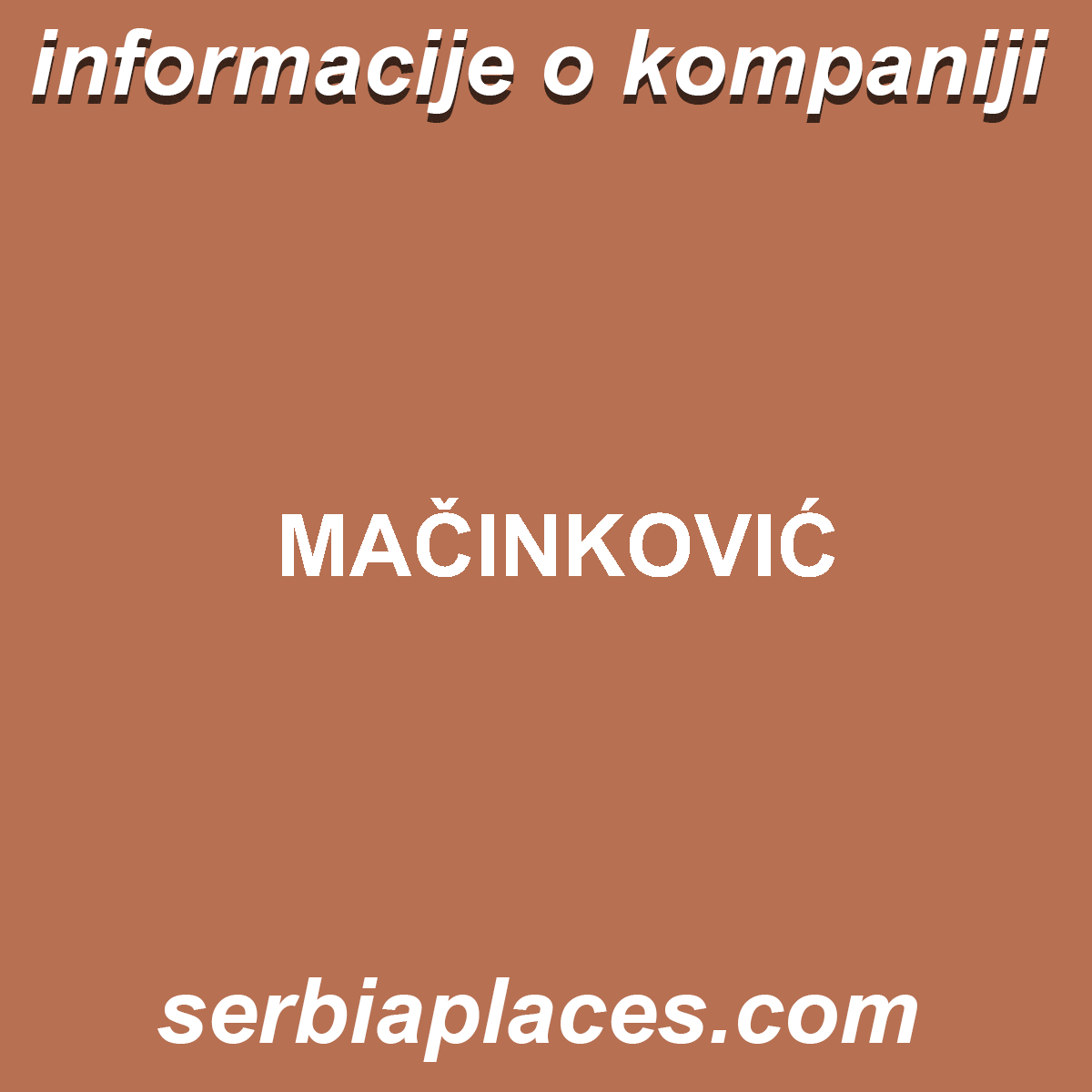 MAČINKOVIĆ