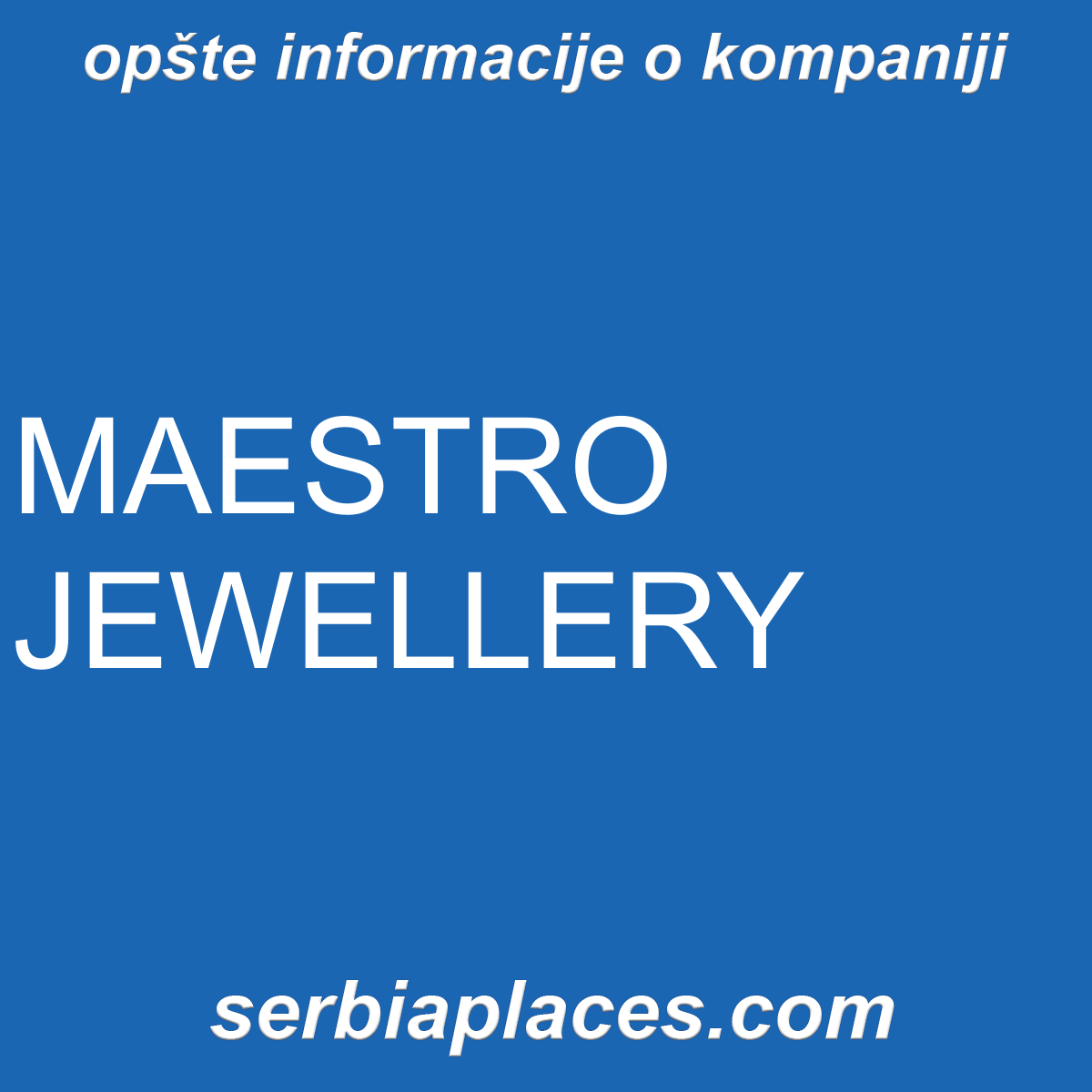 MAESTRO JEWELLERY