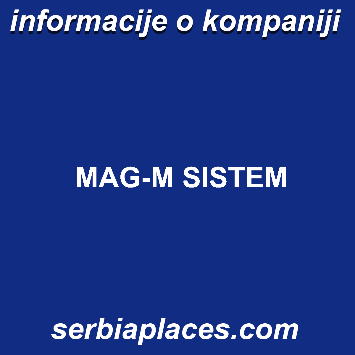 MAG-M SISTEM