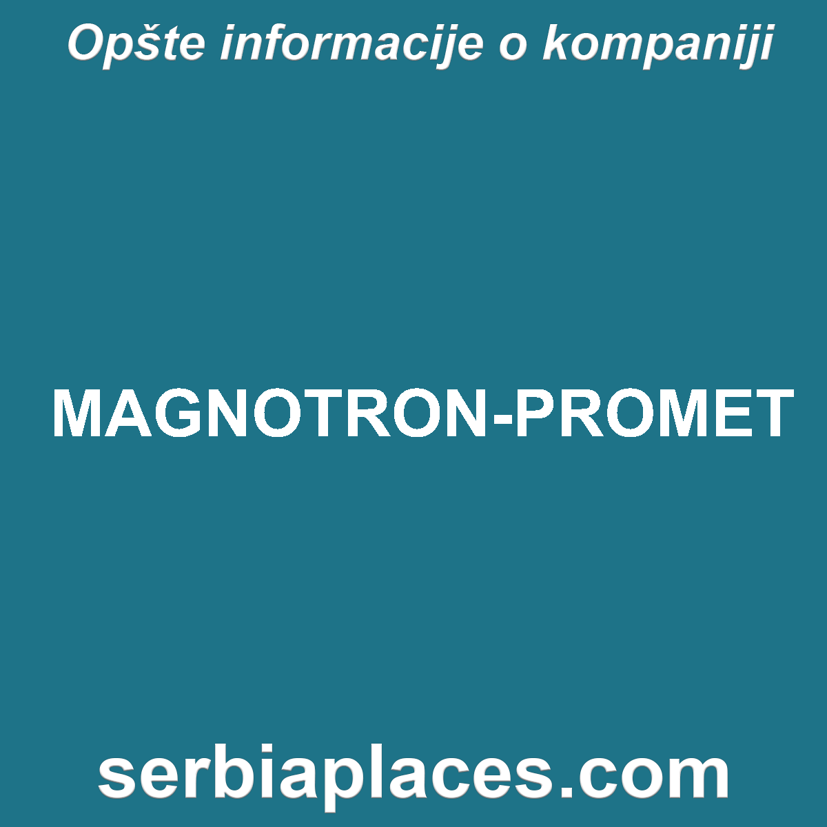 MAGNOTRON-PROMET