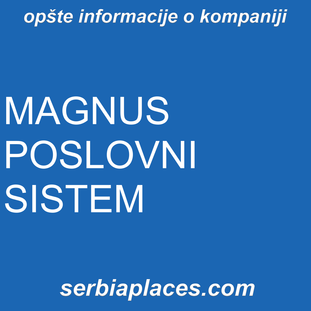 MAGNUS POSLOVNI SISTEM