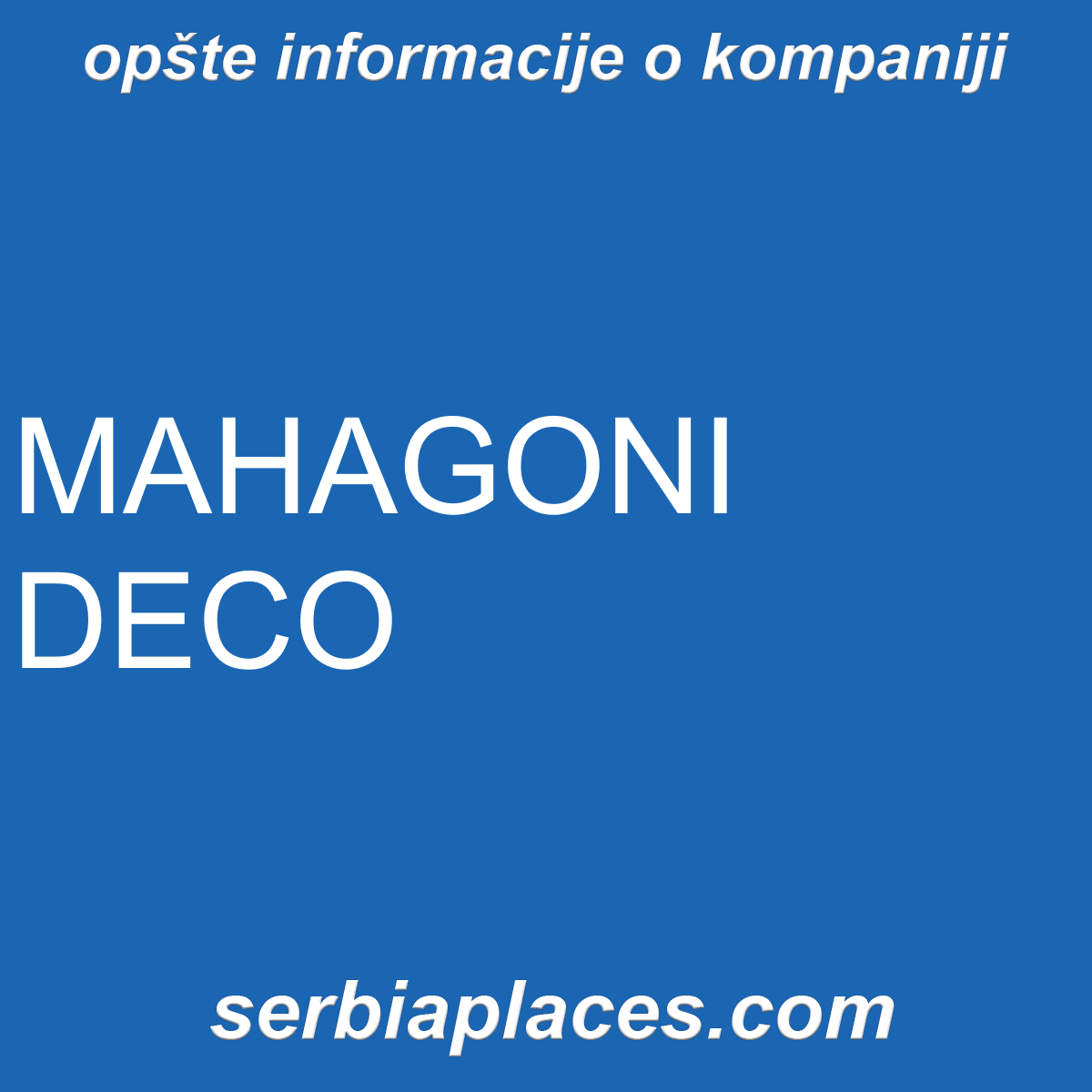 MAHAGONI DECO