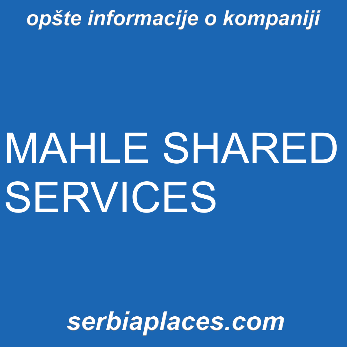 MAHLE SHARED SERVICES