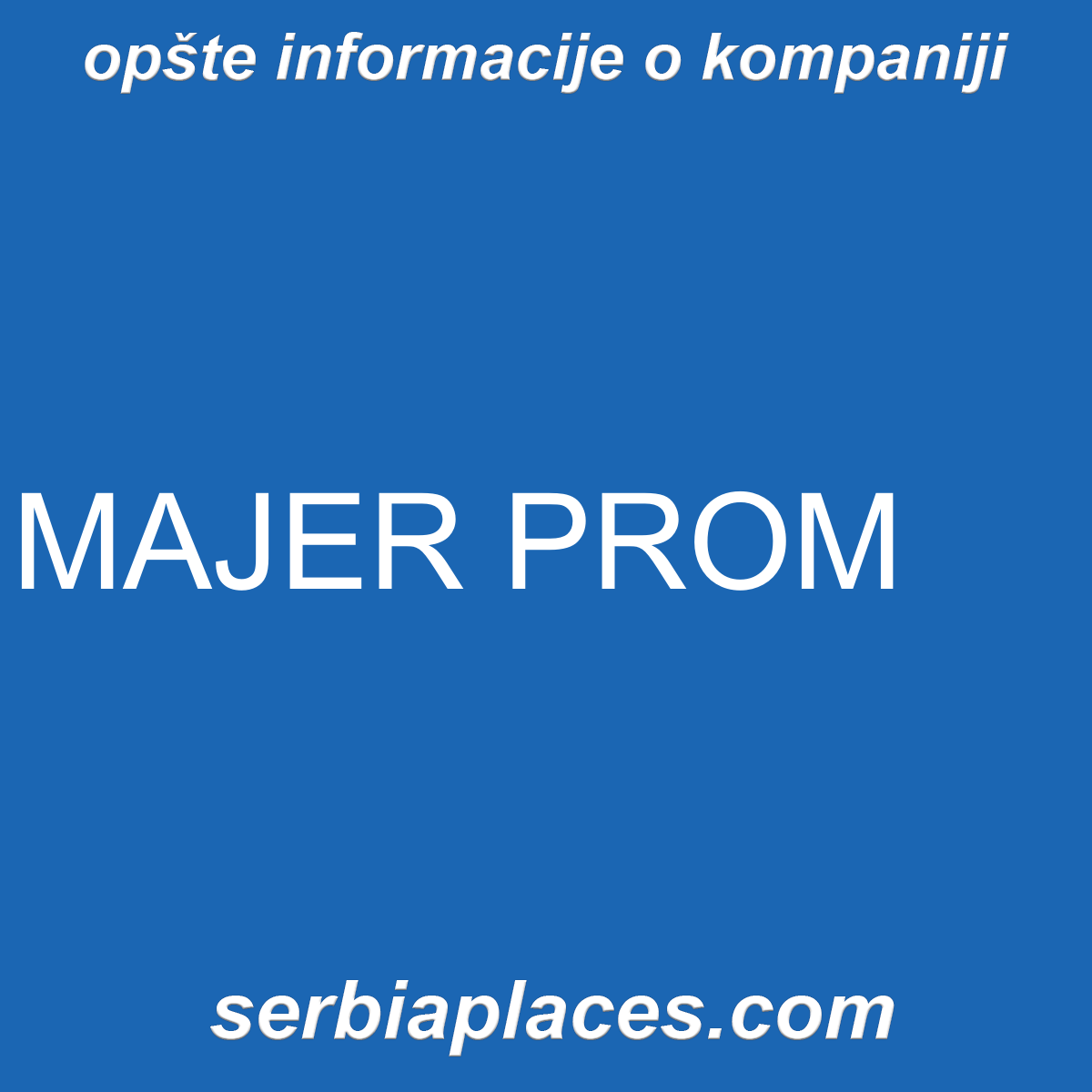 MAJER PROM
