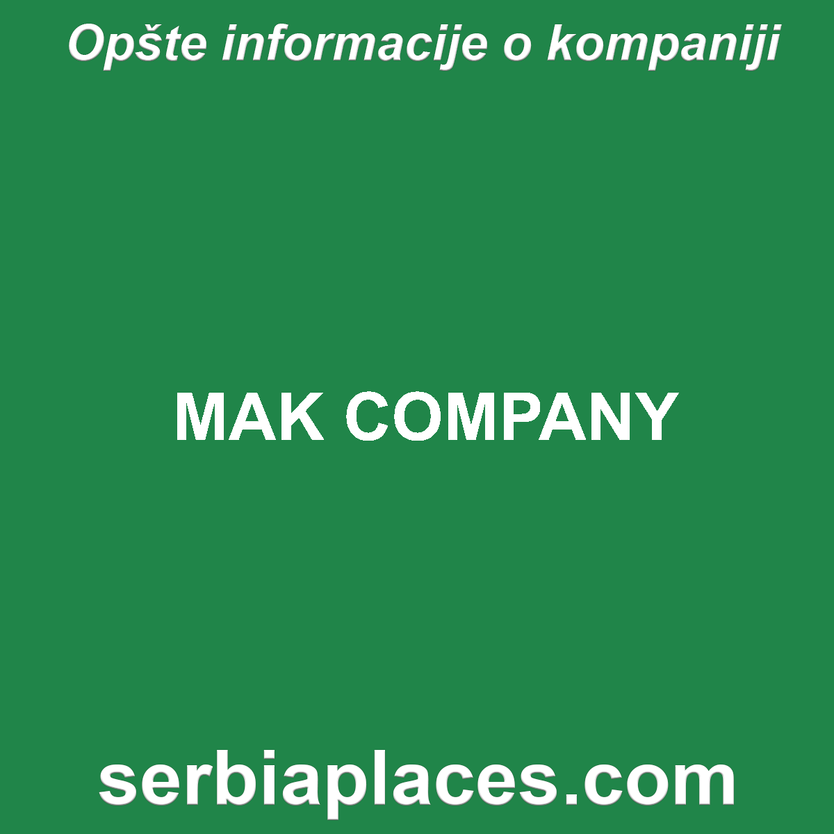 MAK COMPANY