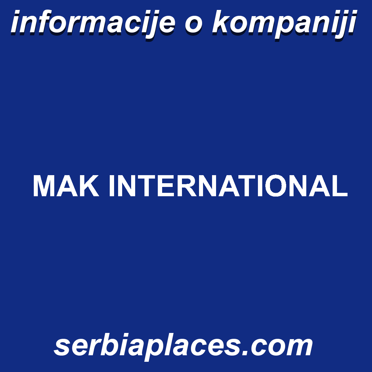 MAK INTERNATIONAL