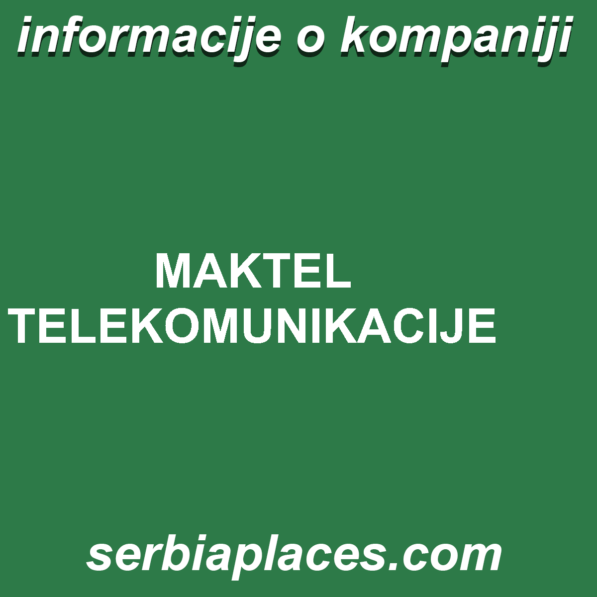 MAKTEL TELEKOMUNIKACIJE