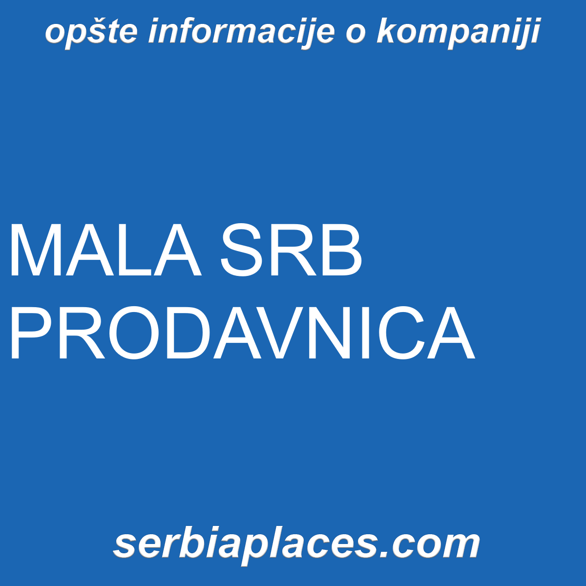 MALA SRB PRODAVNICA