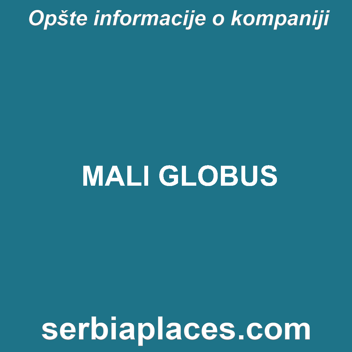 MALI GLOBUS