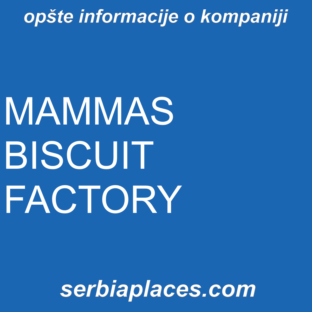 MAMMAS BISCUIT FACTORY