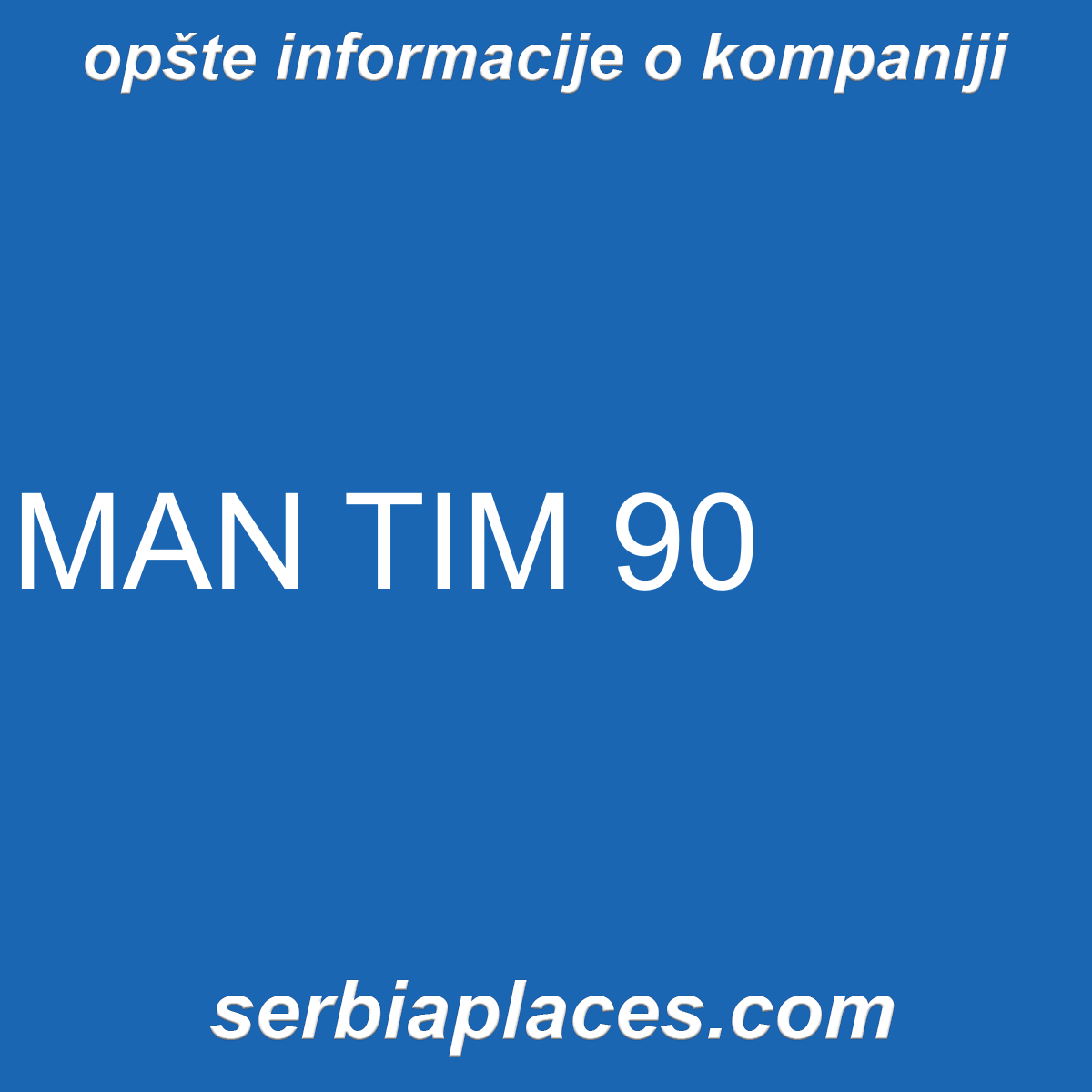 MAN TIM 90
