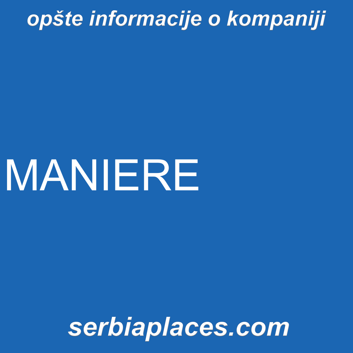 MANIERE