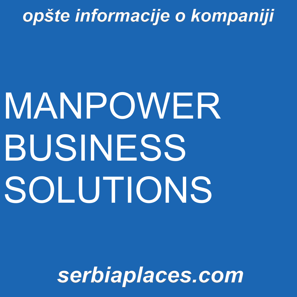 MANPOWER BUSINESS SOLUTIONS