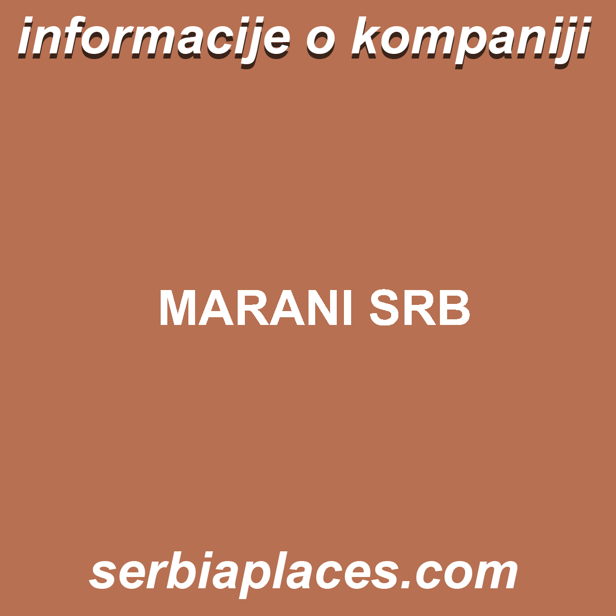 MARANI SRB