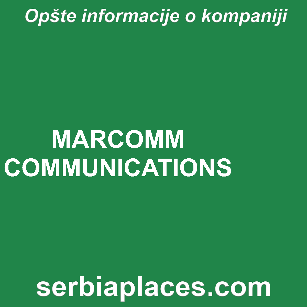 MARCOMM COMMUNICATIONS