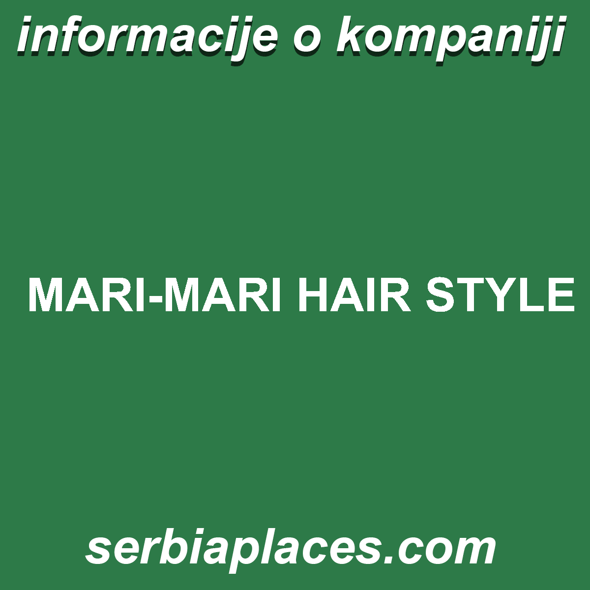 MARI-MARI HAIR STYLE