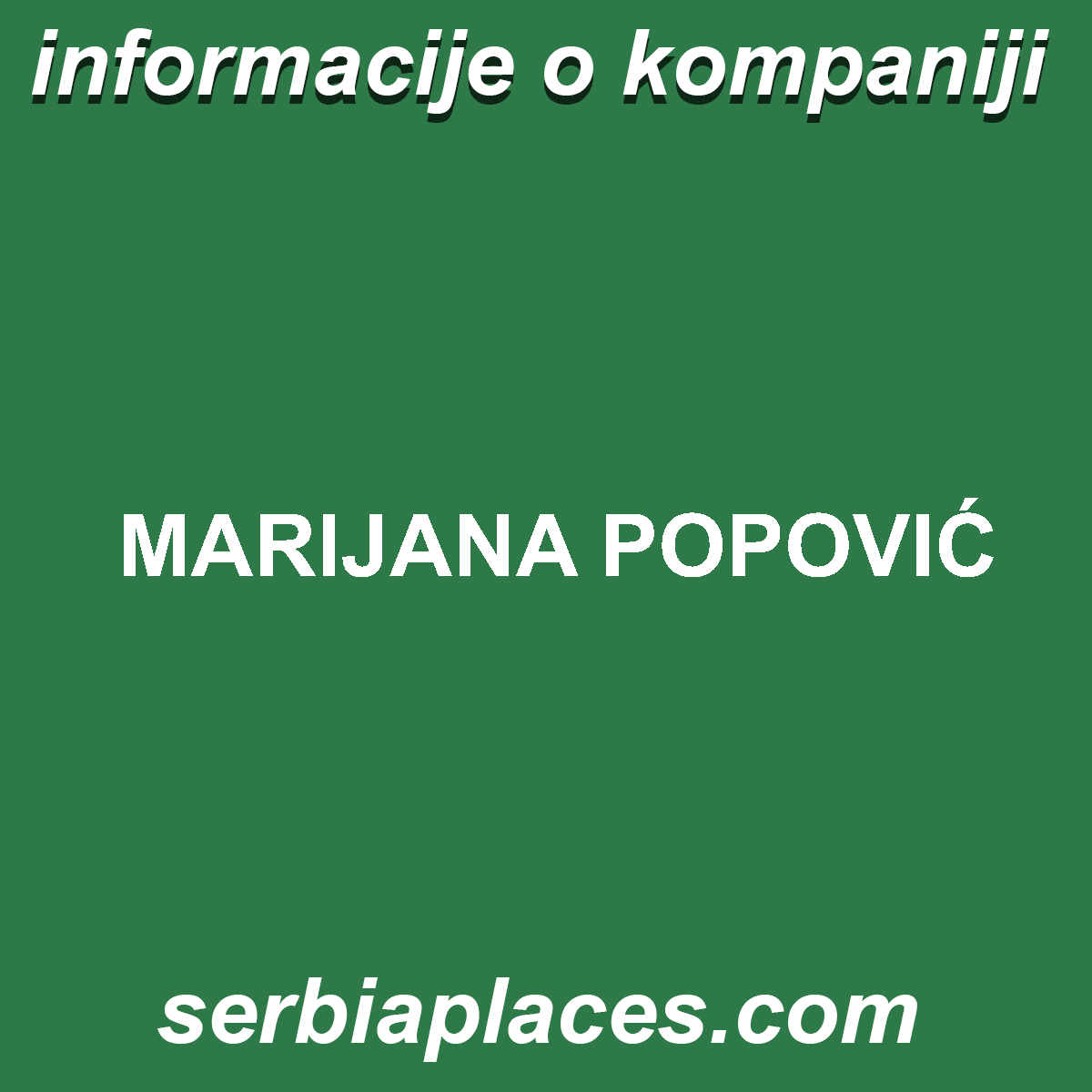 MARIJANA POPOVIĆ