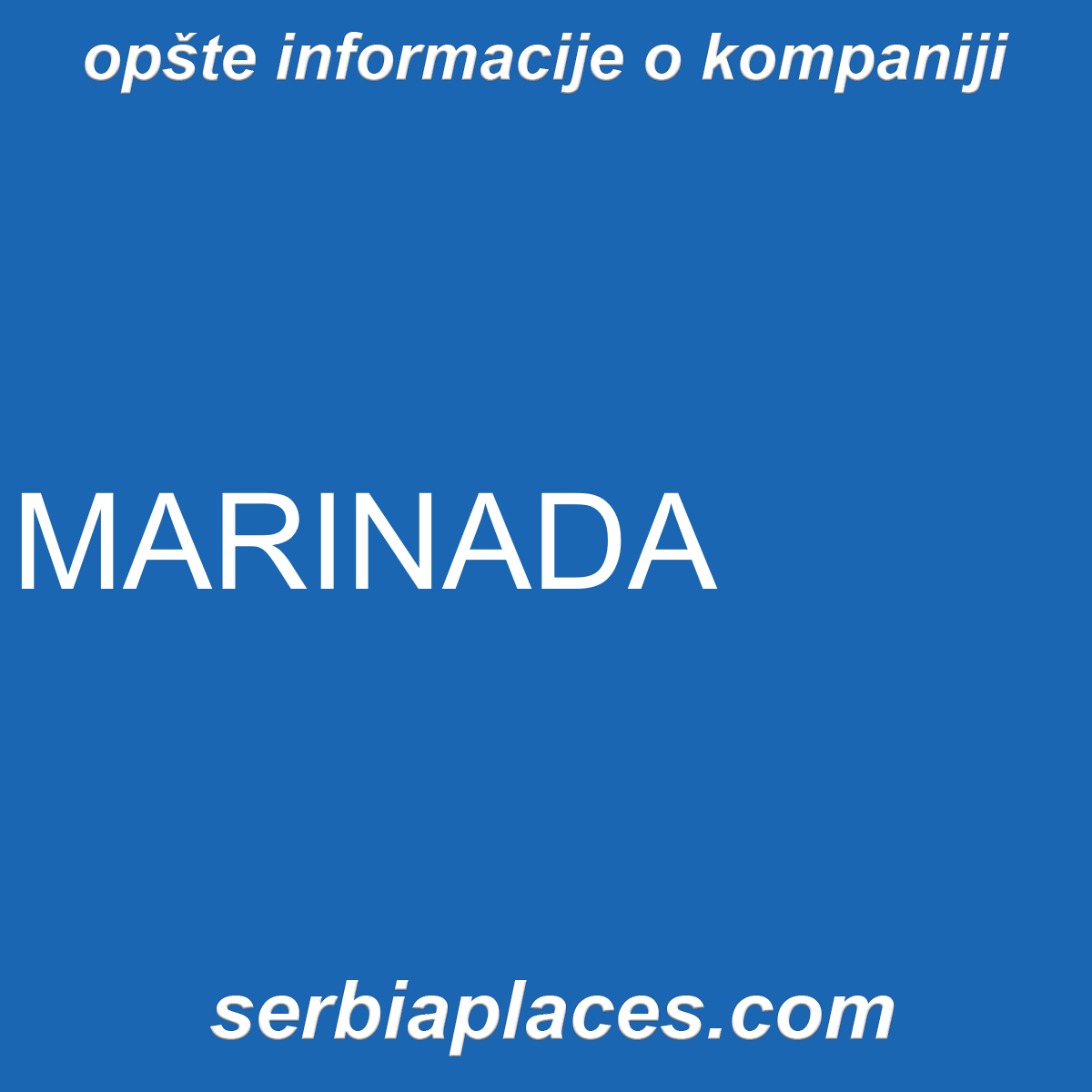 MARINADA