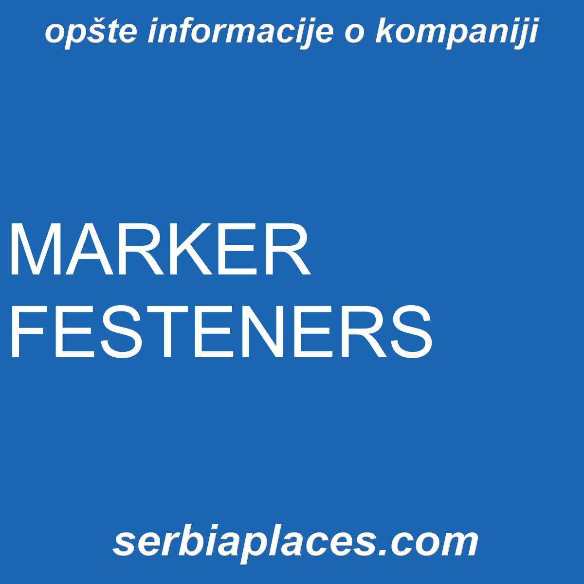 MARKER FESTENERS