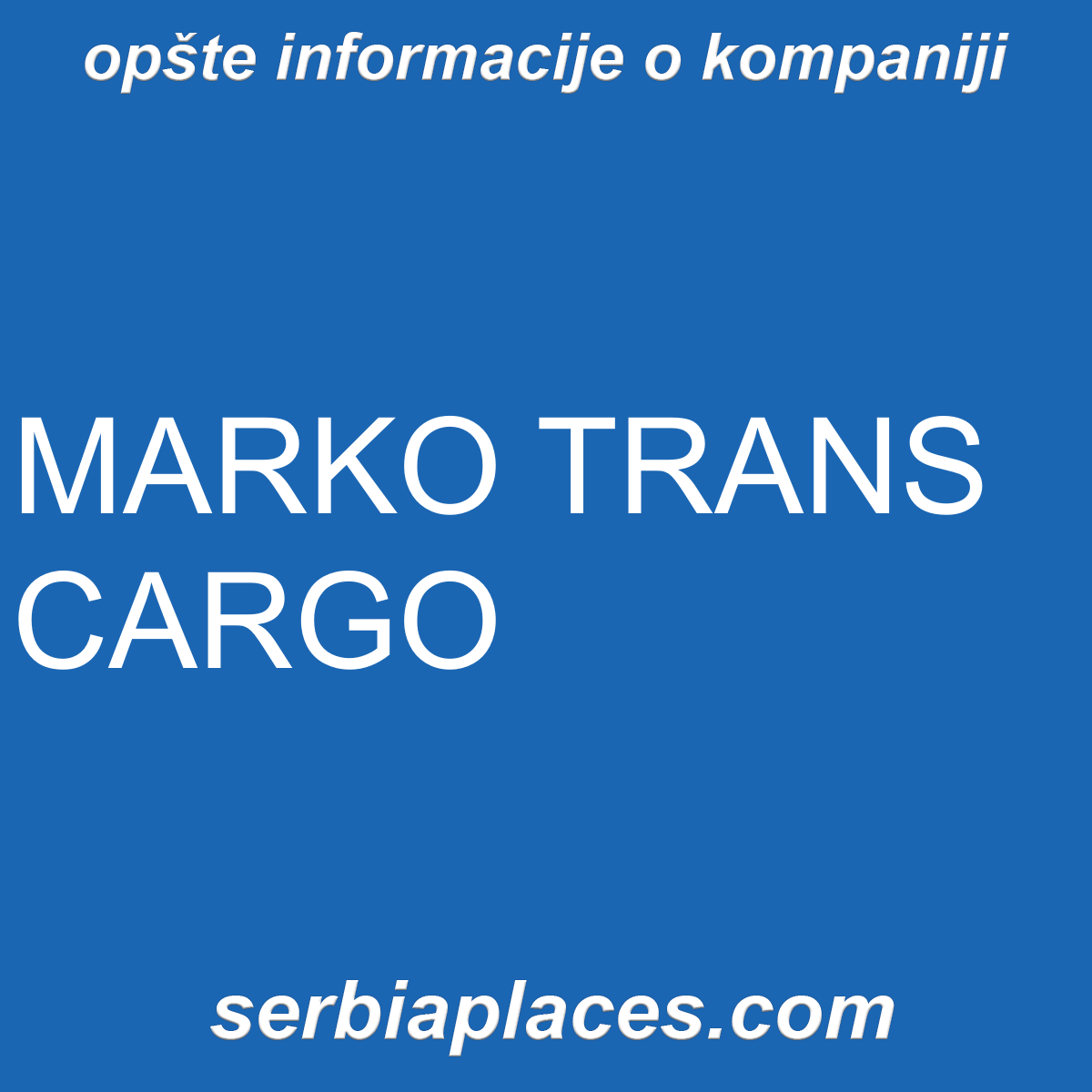 MARKO TRANS CARGO