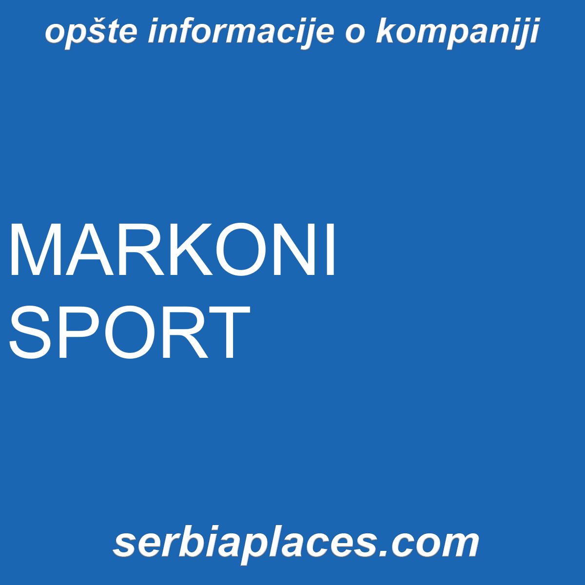 MARKONI SPORT