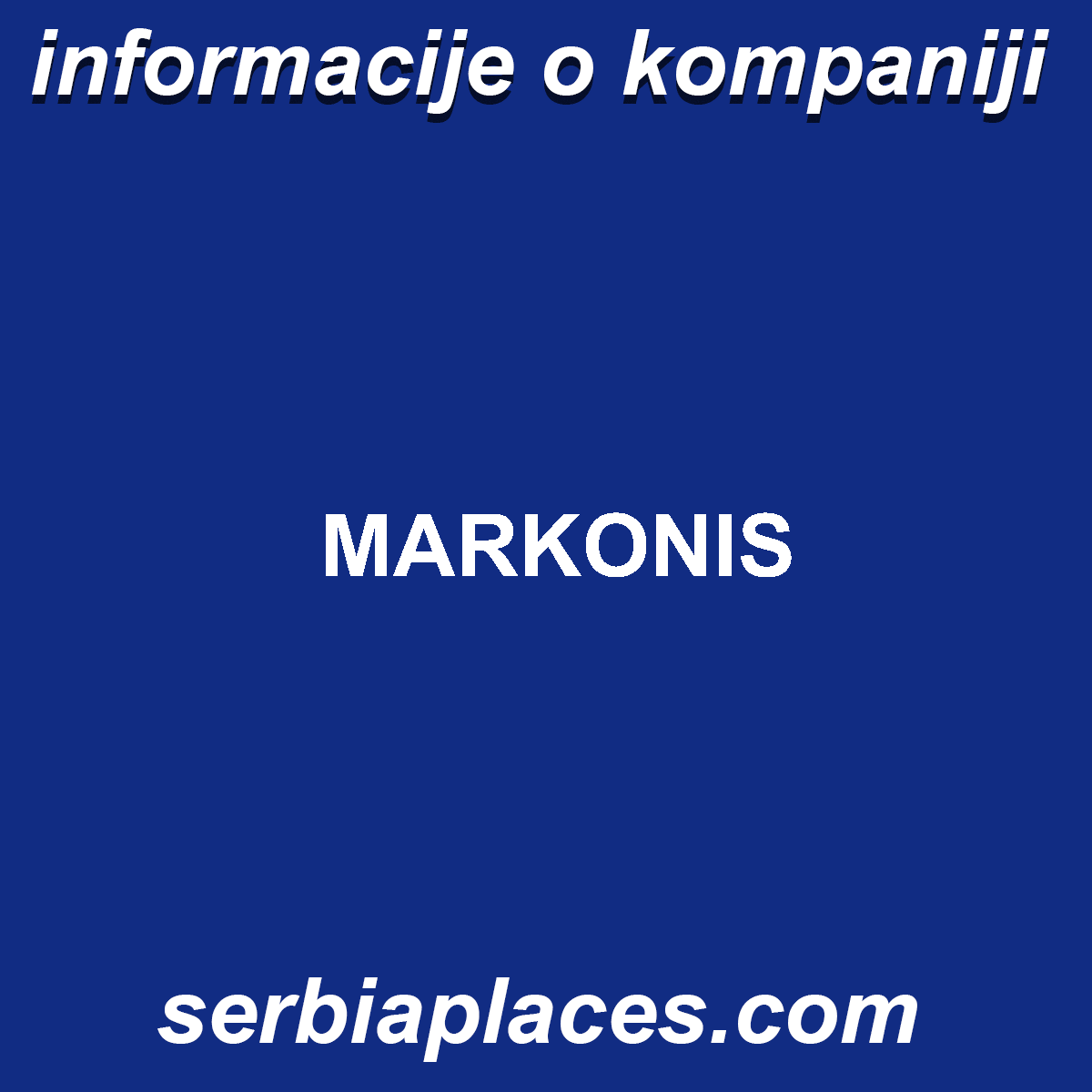 MARKONIS