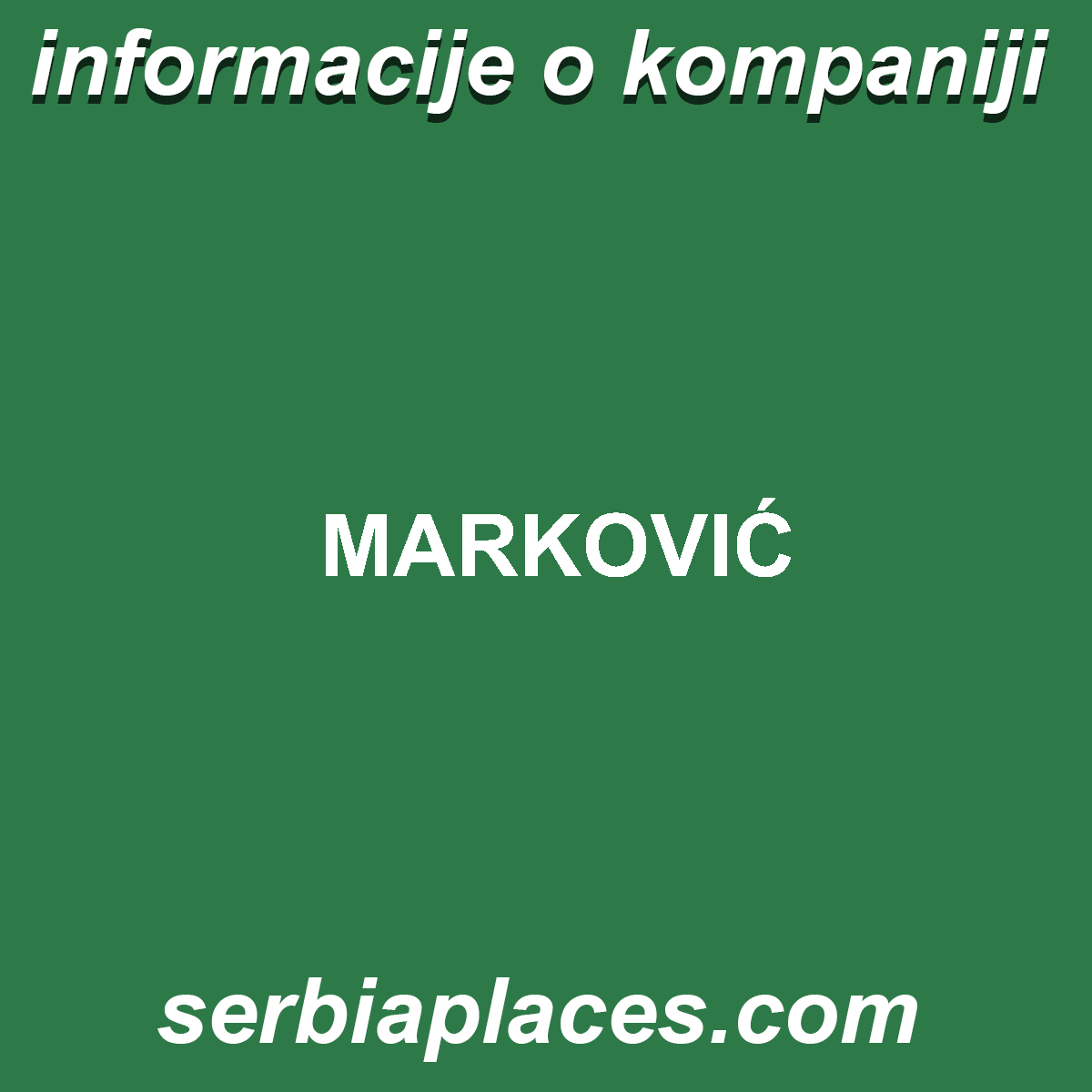 MARKOVIĆ