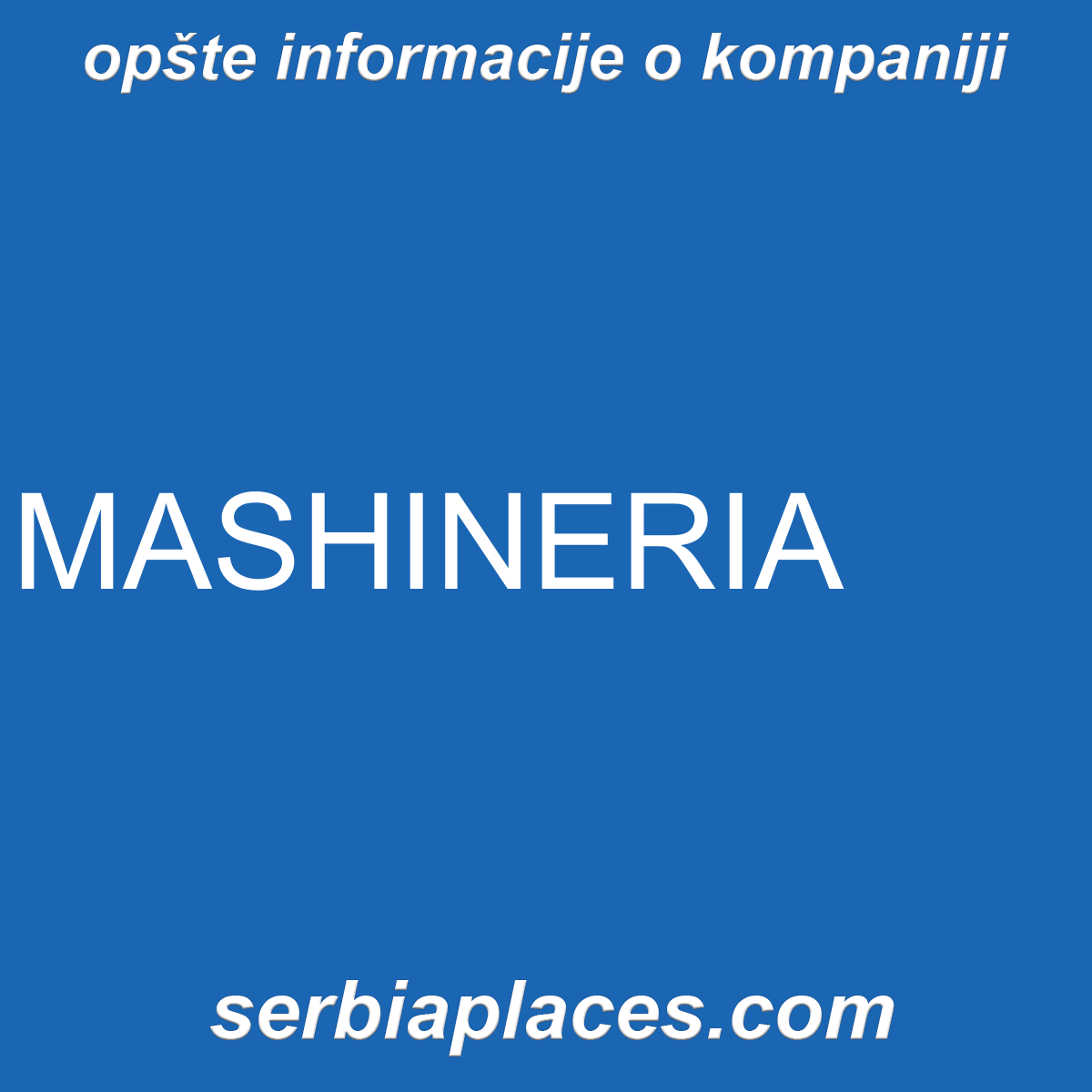 MASHINERIA