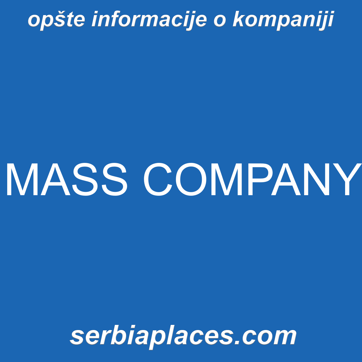 MASS COMPANY