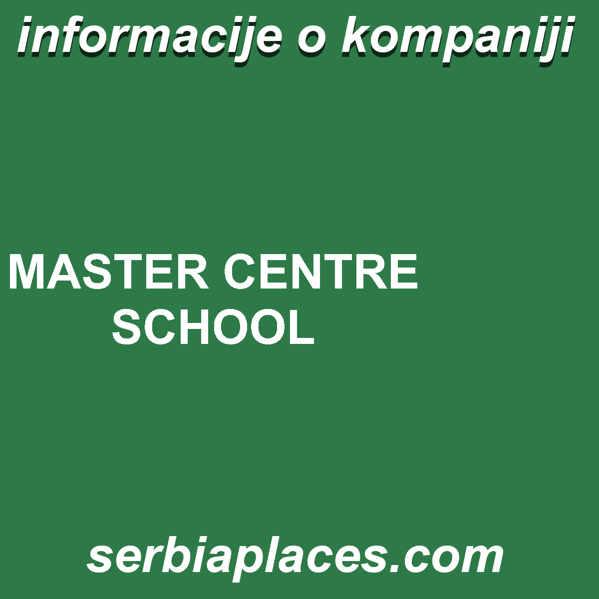 MASTER CENTRE SCHOOL