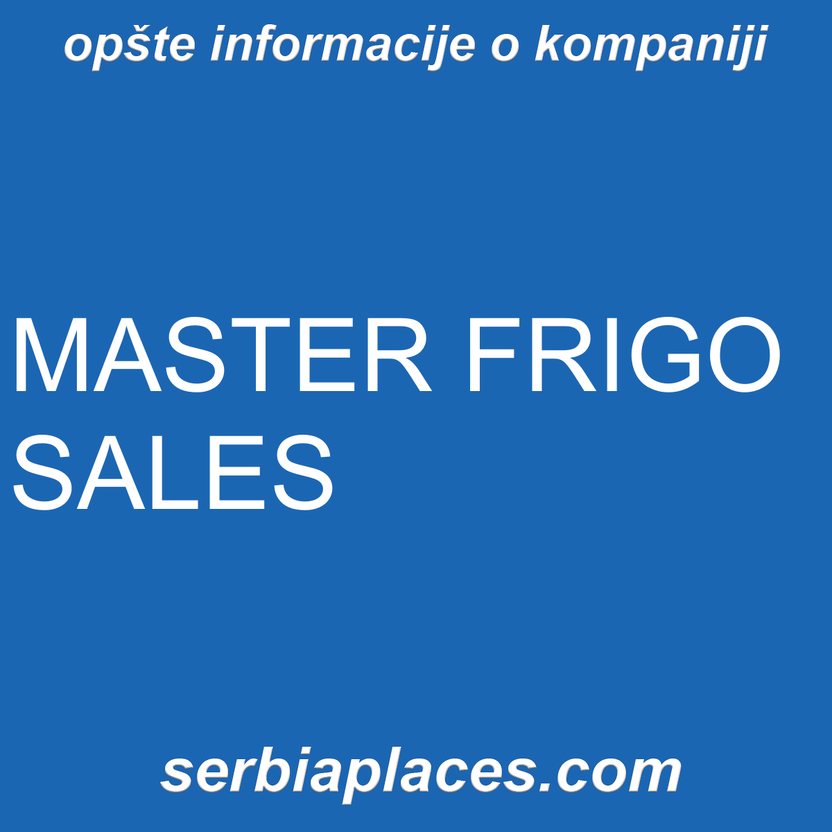 MASTER FRIGO SALES
