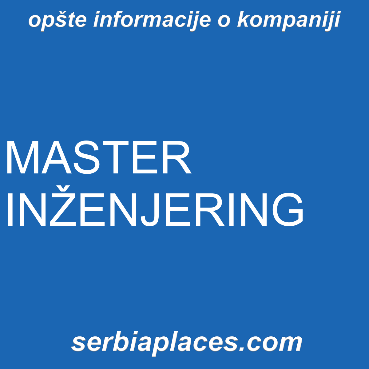 MASTER INŽENJERING