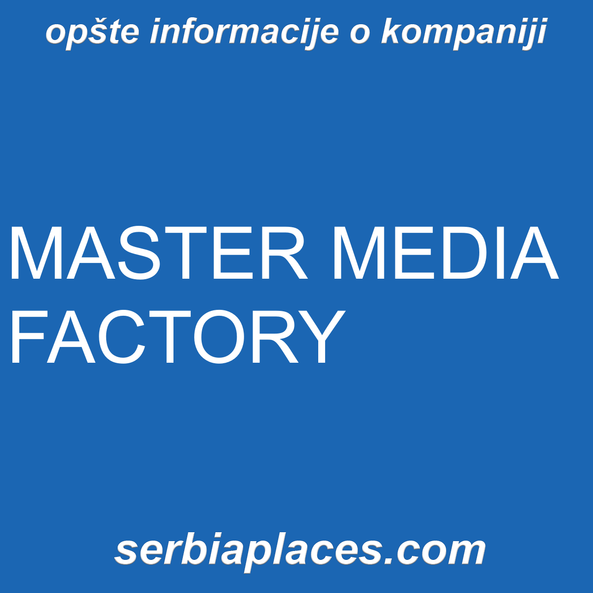 MASTER MEDIA FACTORY