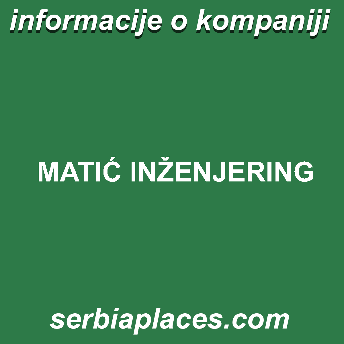 MATIĆ INŽENJERING