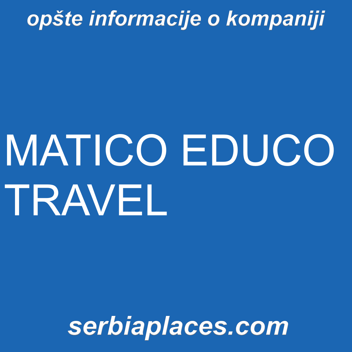 MATICO EDUCO TRAVEL