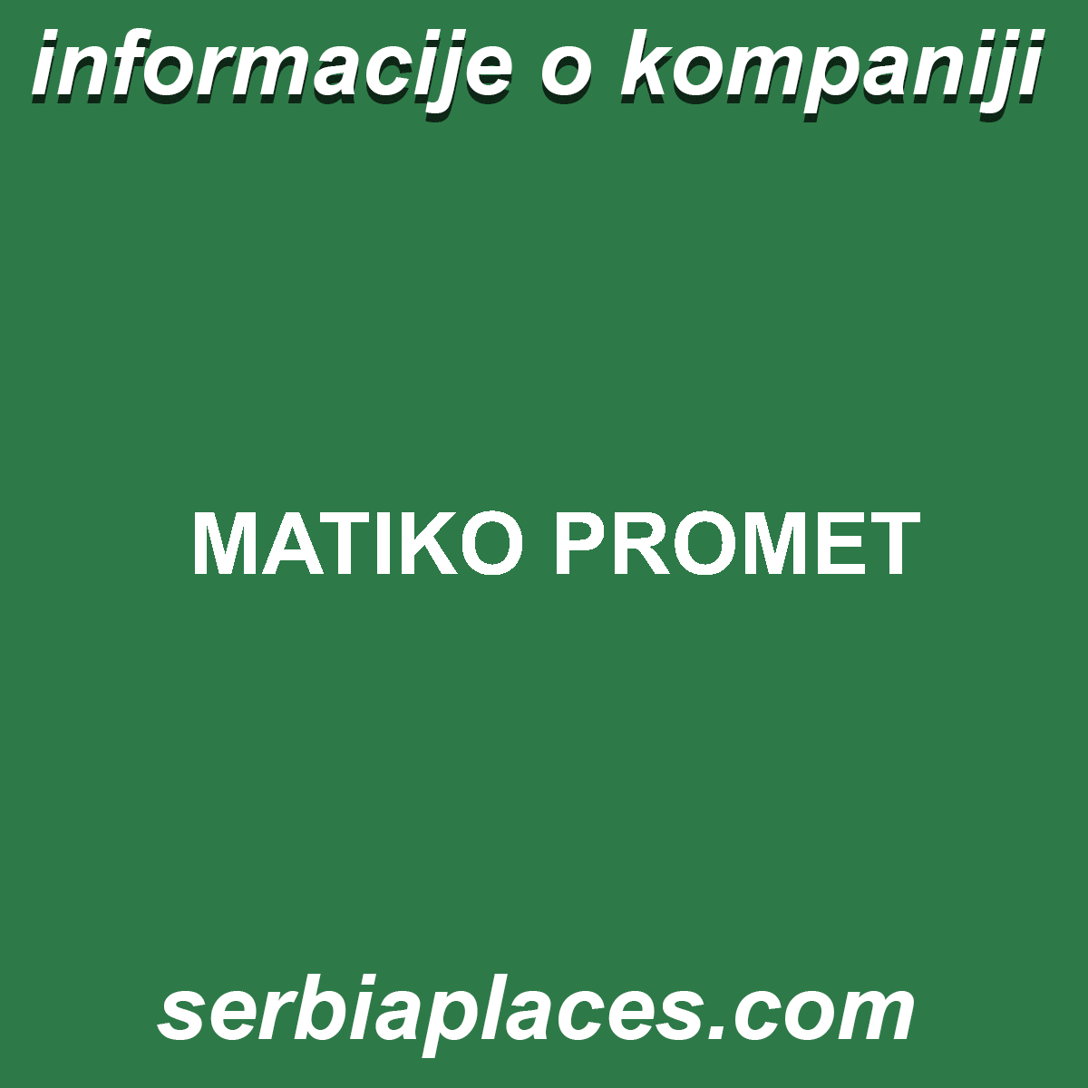 MATIKO PROMET