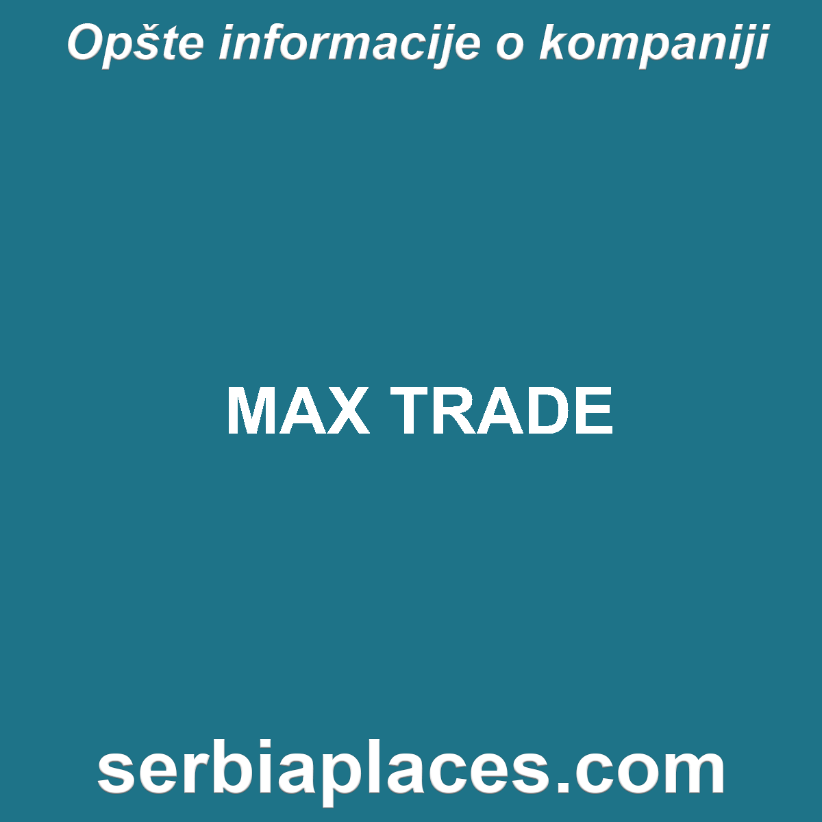 MAX TRADE