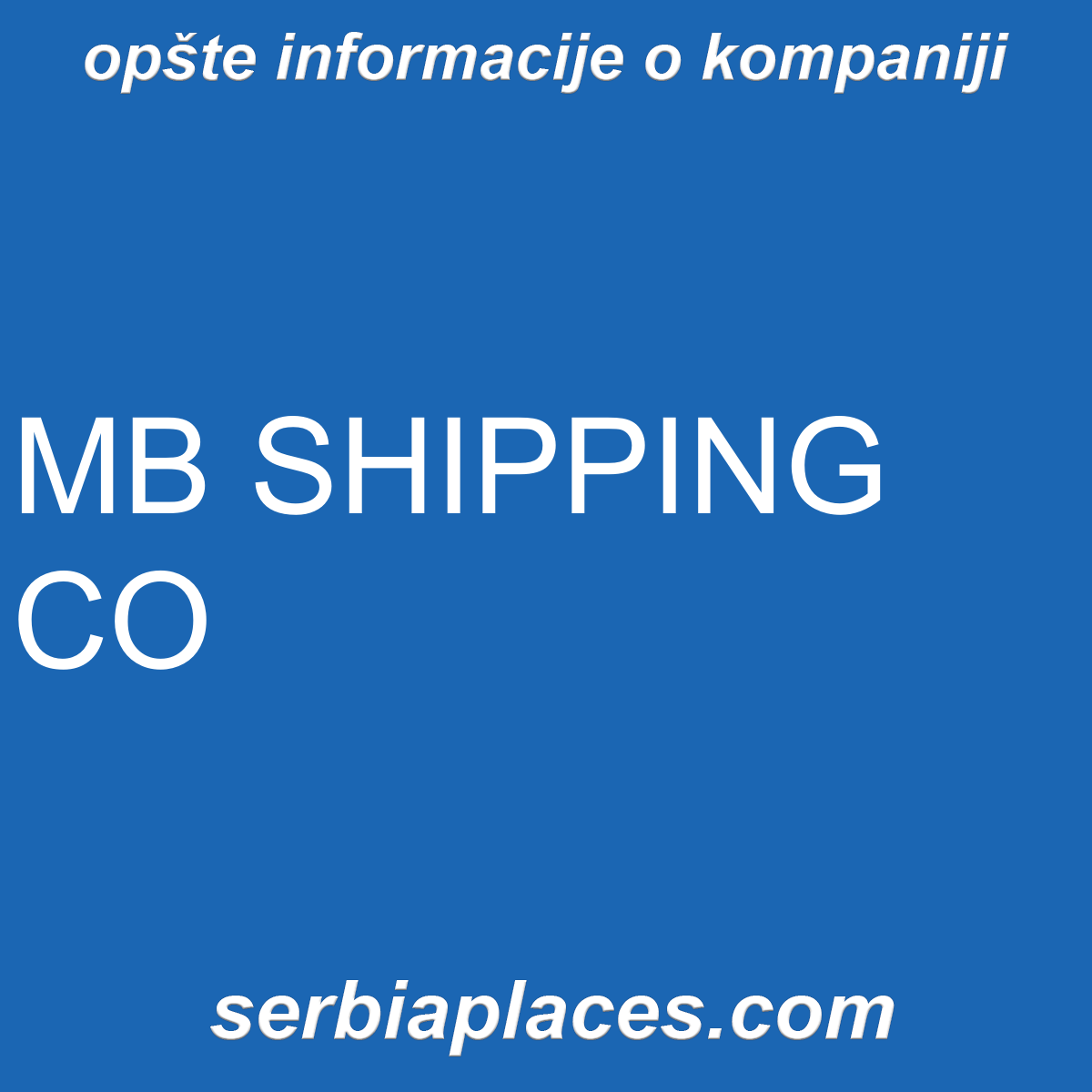 MB SHIPPING CO