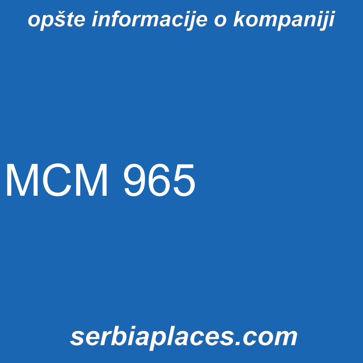 MCM 965
