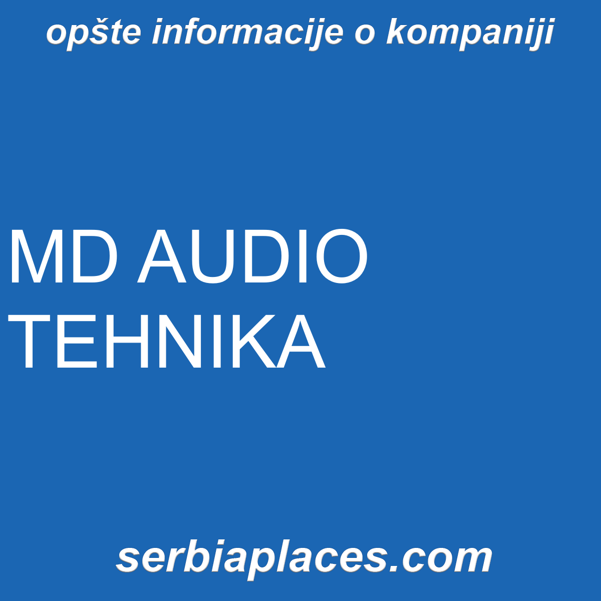 MD AUDIO TEHNIKA