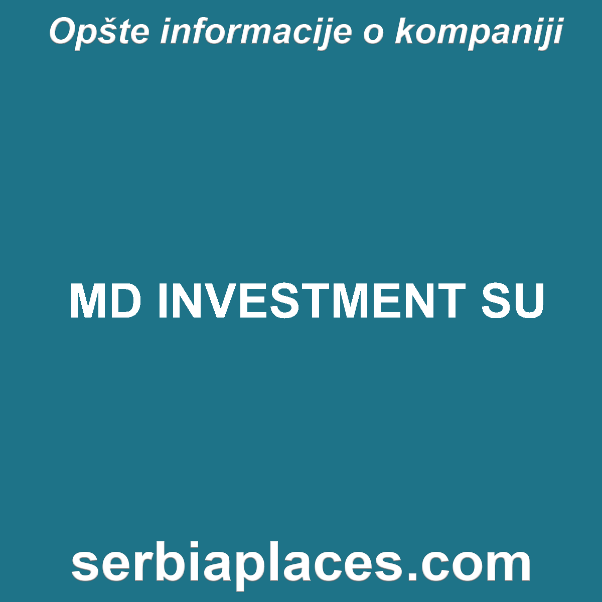 MD INVESTMENT SU