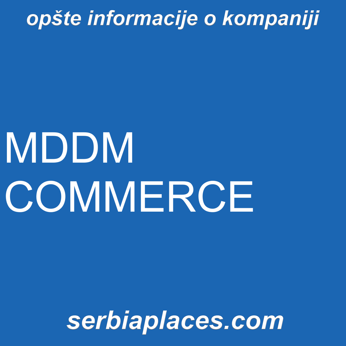 MDDM COMMERCE