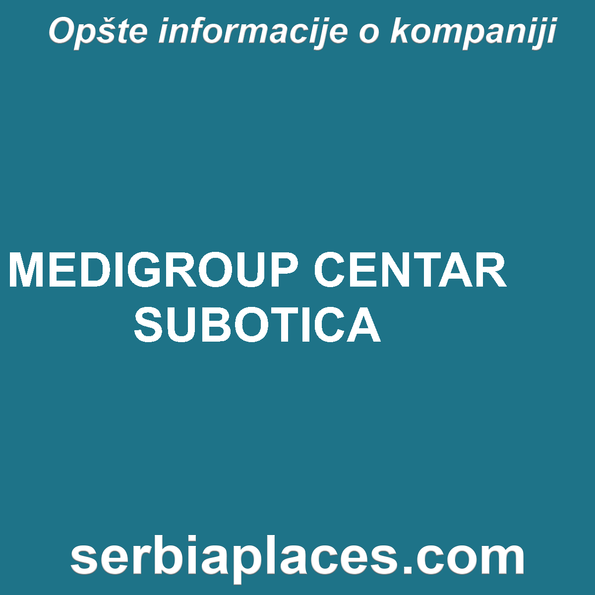 MEDIGROUP CENTAR SUBOTICA