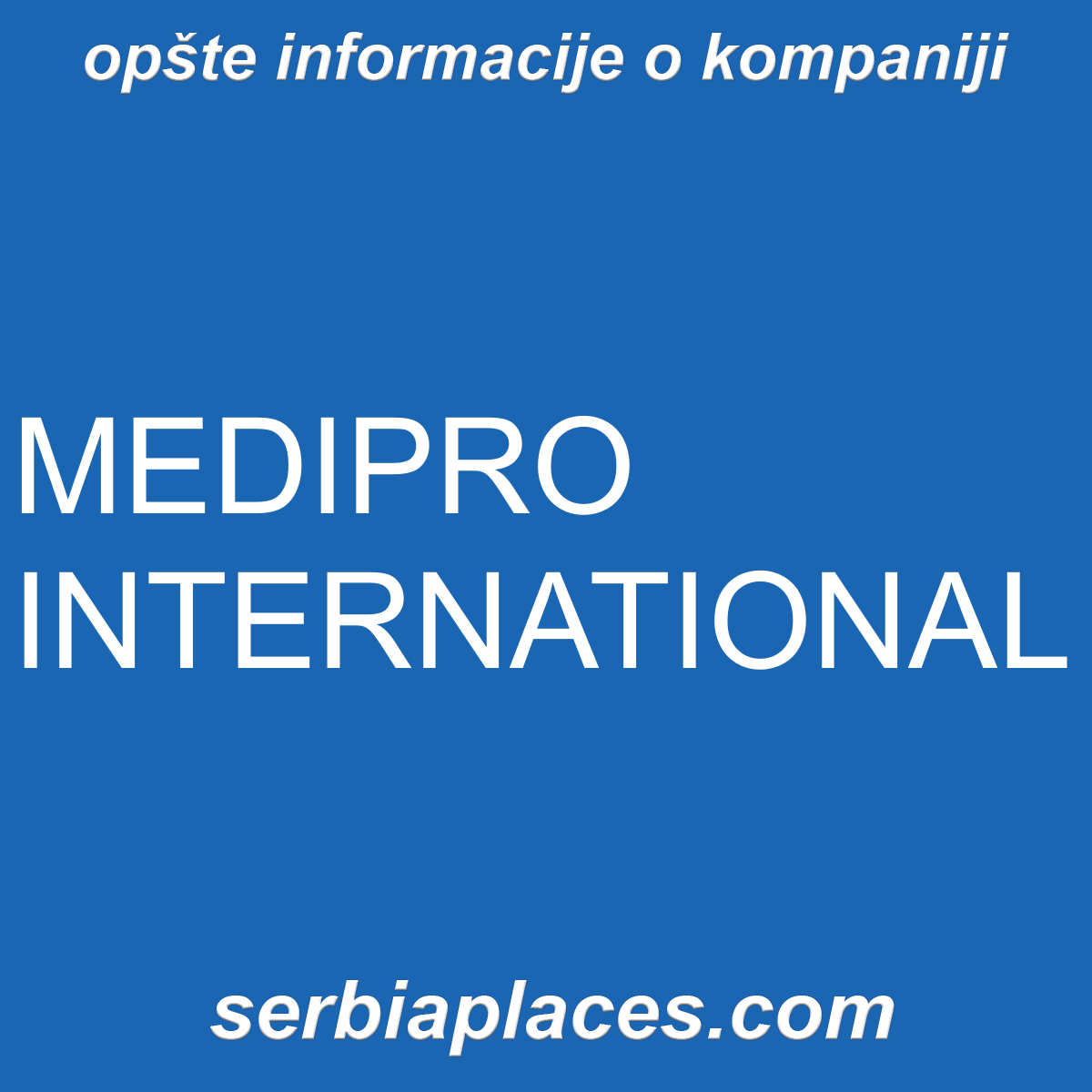 MEDIPRO INTERNATIONAL