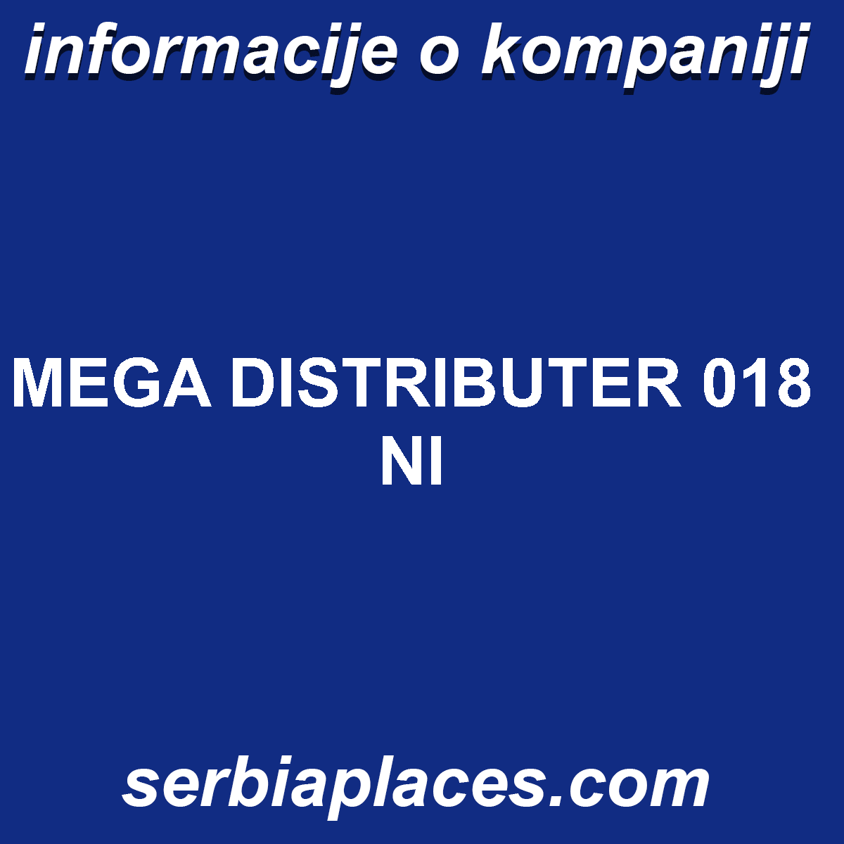 MEGA DISTRIBUTER 018 NI