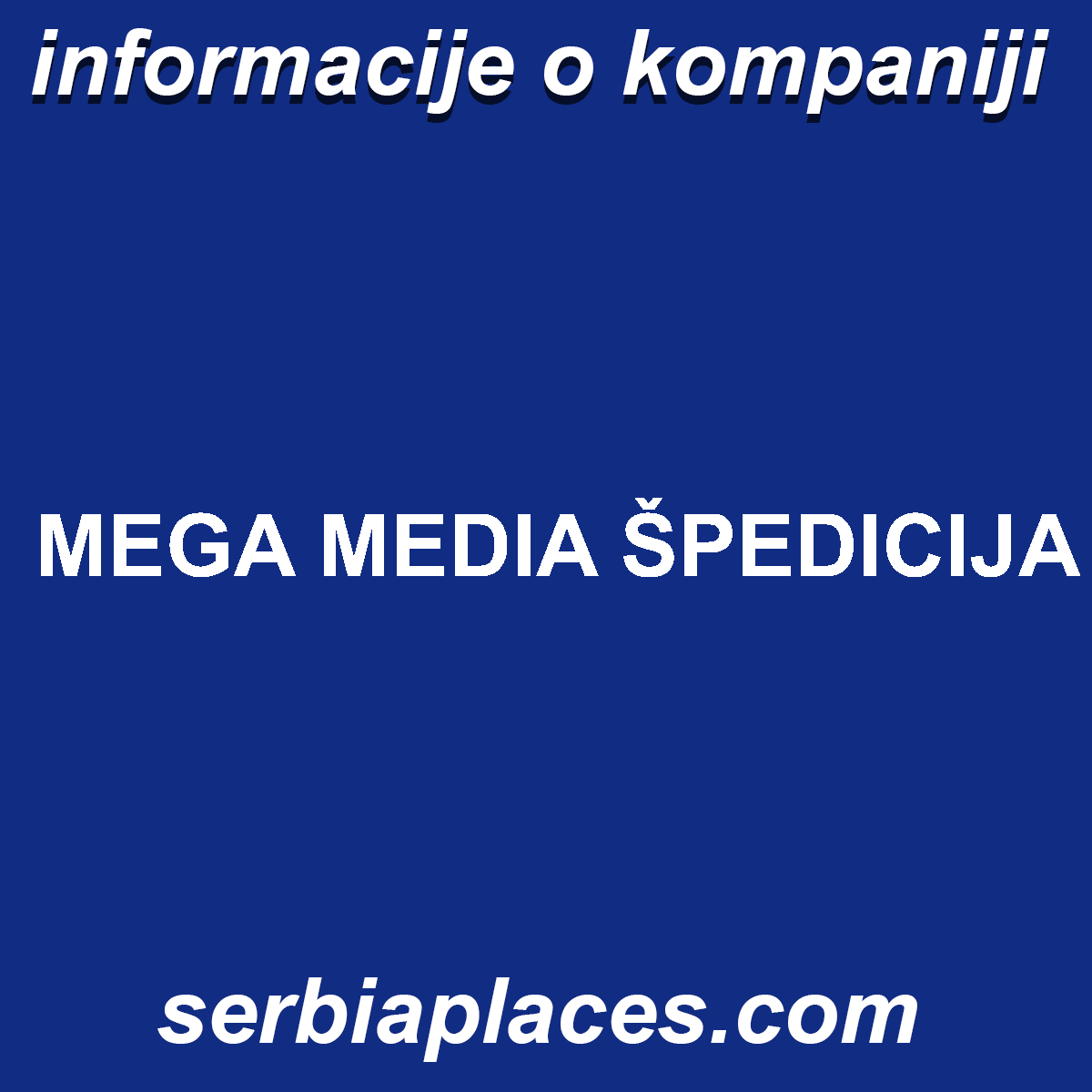 MEGA MEDIA ŠPEDICIJA