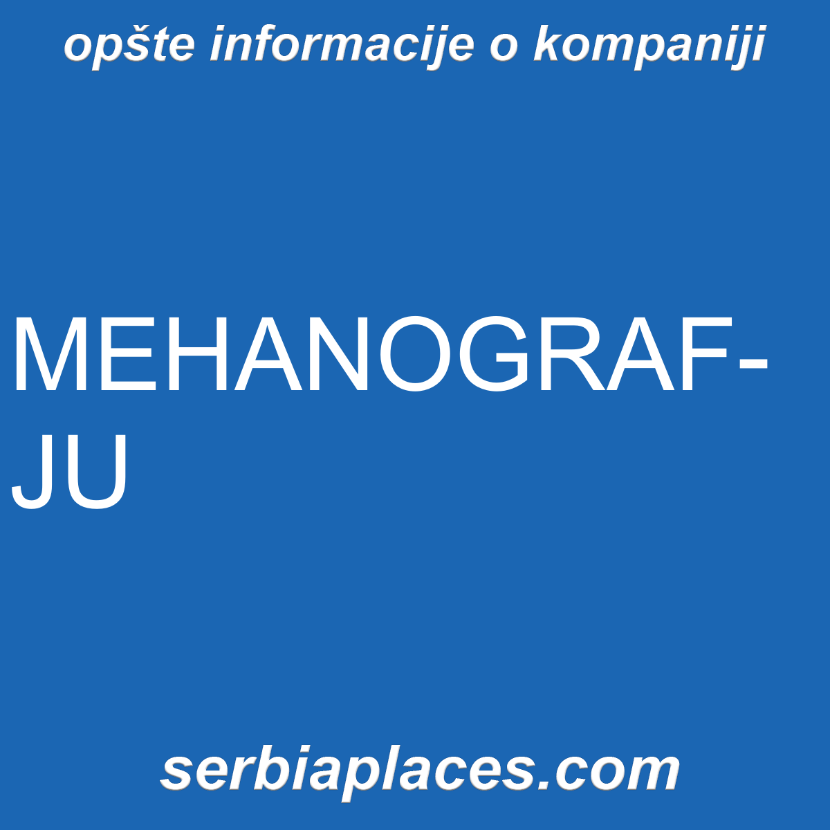 MEHANOGRAF-JU