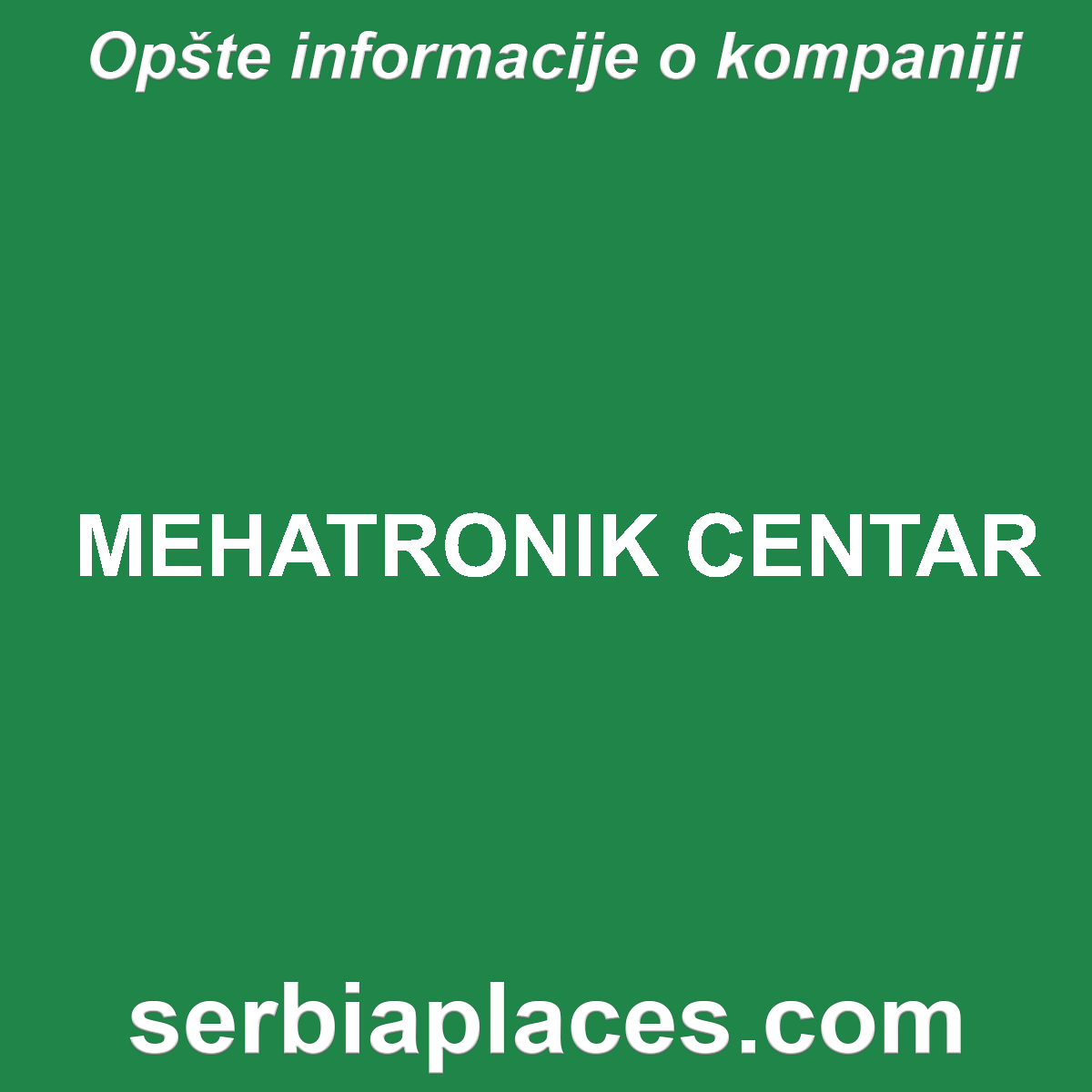 MEHATRONIK CENTAR